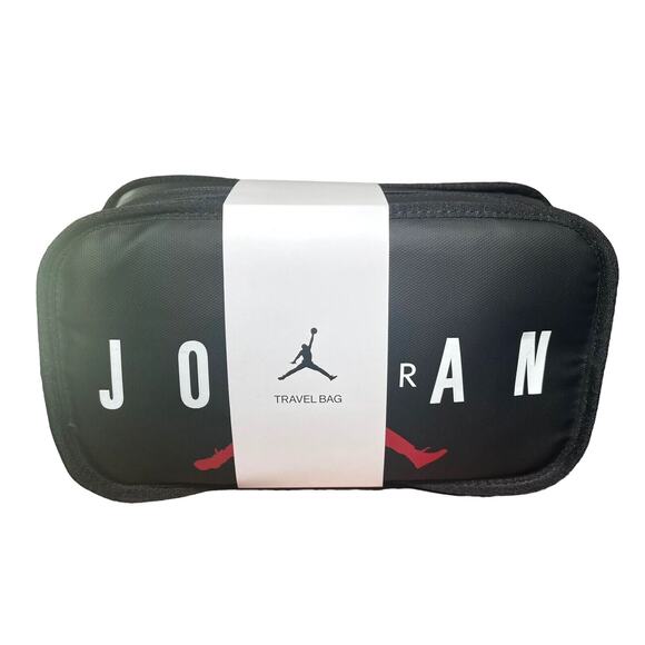 Jordan Travel Dopp Kit Toiletry Bag Black Red Jumpman Logo NWT 9A0473 - Picture 14 of 16